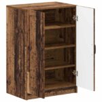 vidaXL Skriňa na topánky UTRECHT 59,5 x 39,5 x 87 cm Kompozitné drevo – Obrázok 2