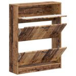 vidaXL Skriňa na topánky UTRECHT 78 x 24 x 100 cm Kompozitné drevo – Obrázok 2