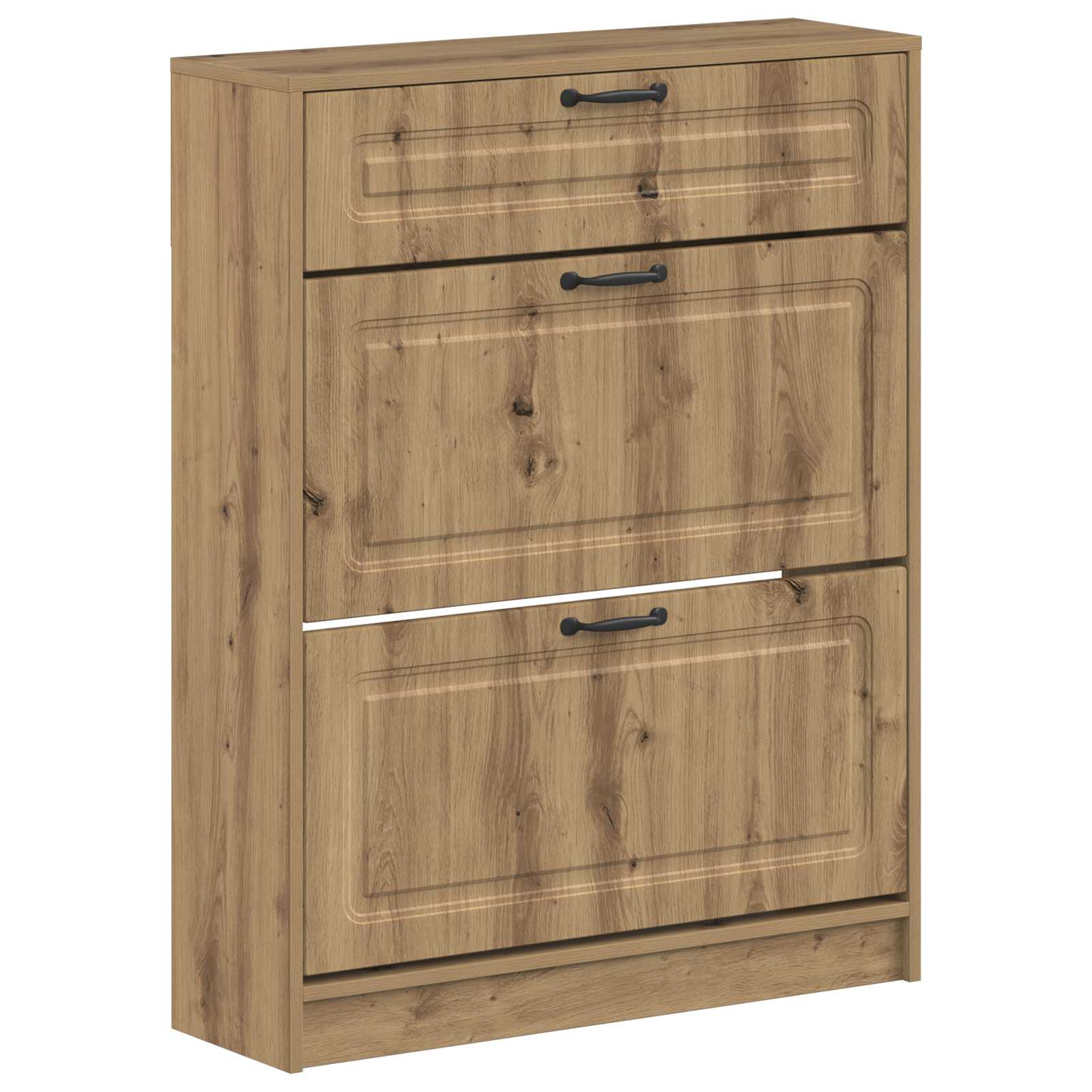 897764_1.jpg vidaXL Skriňa na topánky UTRECHT 78 x 24 x 100 cm Kompozitné drevo – Obrázok 1