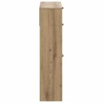 vidaXL Skriňa na topánky UTRECHT 78 x 24 x 100 cm Kompozitné drevo – Obrázok 4