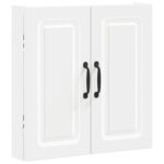 vidaXL Skriňa na terč UTRECHT Biela 52,5 x 10,5 x 53,5 cm – Obrázok 3