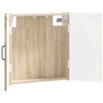 vidaXL Skriňa na terč UTRECHT Dub sonoma 52,5 x 10,5 x 53,5 cm – Obrázok 2