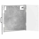 vidaXL Skriňa na terč UTRECHT Betónovo sivá 52,5 x 10,5 x 53,5 cm – Obrázok 2