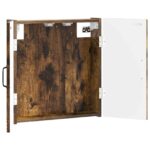 vidaXL Skriňa na terč UTRECHT Dymový dub 52,5 x 10,5 x 53,5 cm – Obrázok 2