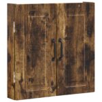 vidaXL Skriňa na terč UTRECHT Dymový dub 52,5 x 10,5 x 53,5 cm – Obrázok 3