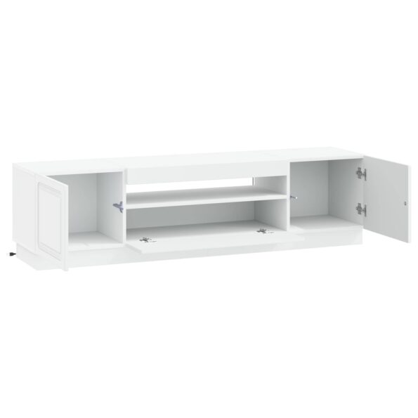 vidaXL LED TV kabinet Biela Kompozitné drevo – Obrázok 3