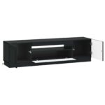 vidaXL LED TV kabinet Čierna Kompozitné drevo – Obrázok 3