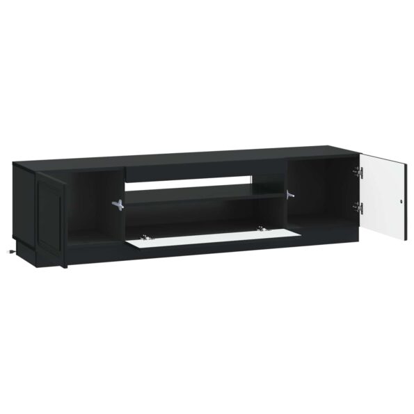 vidaXL LED TV kabinet Čierna Kompozitné drevo – Obrázok 3