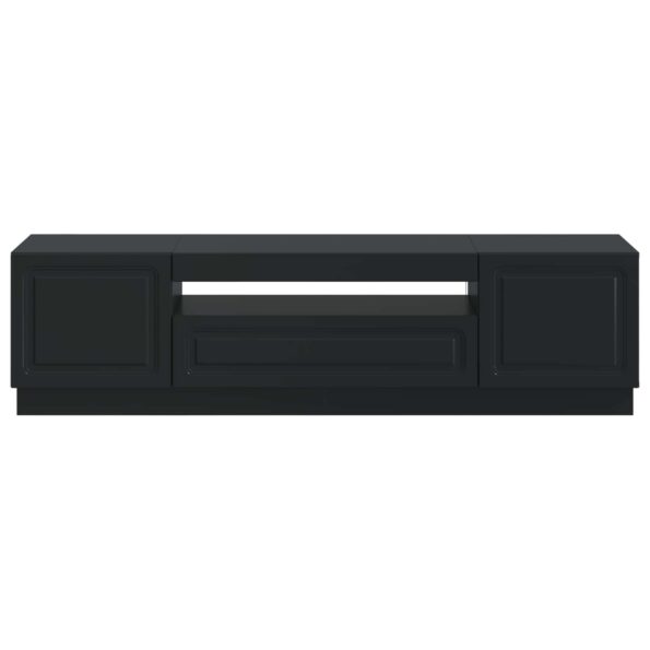 vidaXL LED TV kabinet Čierna Kompozitné drevo – Obrázok 4