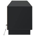 vidaXL LED TV kabinet Čierna Kompozitné drevo – Obrázok 5
