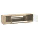 vidaXL LED TV kabinet Dub sonoma Kompozitné drevo – Obrázok 3