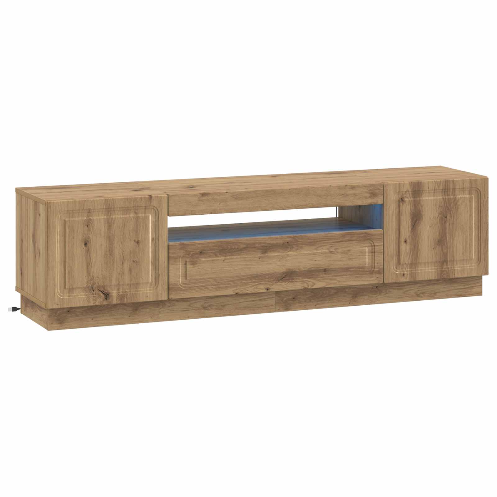 897794_1.jpg vidaXL LED TV kabinet Dub artisan Kompozitné drevo – Obrázok 1
