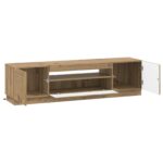 vidaXL LED TV kabinet Dub artisan Kompozitné drevo – Obrázok 3