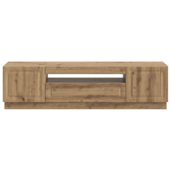 vidaXL LED TV kabinet Dub artisan Kompozitné drevo – Obrázok 4