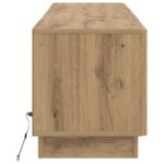 vidaXL LED TV kabinet Dub artisan Kompozitné drevo – Obrázok 5
