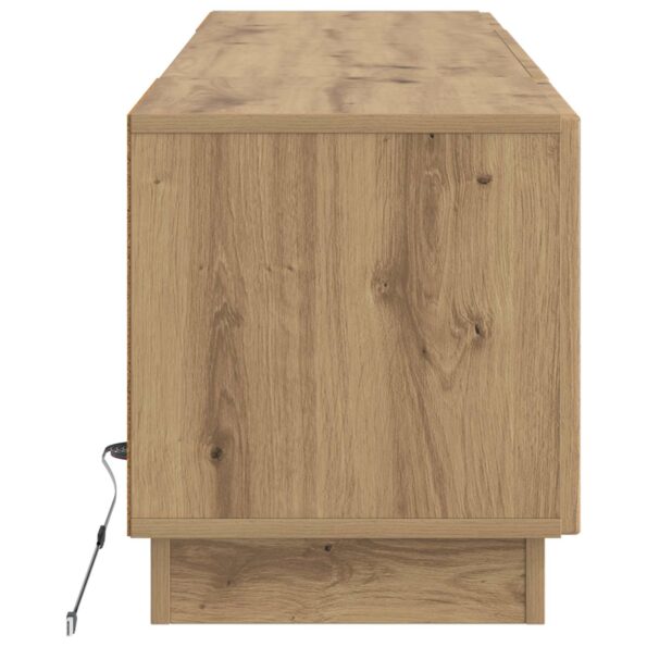 vidaXL LED TV kabinet Dub artisan Kompozitné drevo – Obrázok 5