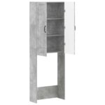vidaXL Toaletná skriňa UTRECHT Betónovo sivá 66 x 25,5 x 190 cm – Obrázok 2