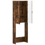 vidaXL Toaletná skriňa UTRECHT Dymový dub 66 x 25,5 x 190 cm – Obrázok 2