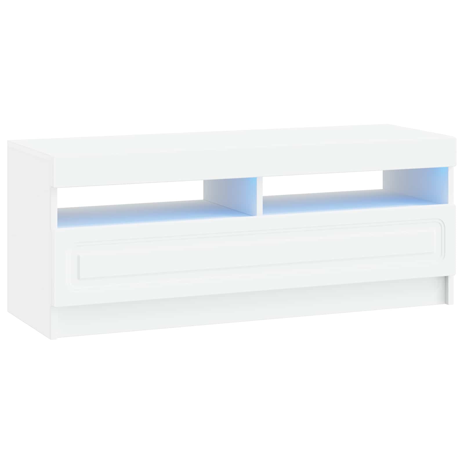 897865_1.jpg vidaXL LED TV kabinet Biela Kompozitné drevo – Obrázok 1