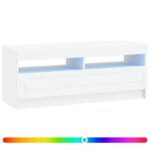 vidaXL LED TV kabinet Biela Kompozitné drevo – Obrázok 2