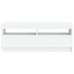 vidaXL LED TV kabinet Biela Kompozitné drevo – Obrázok 4