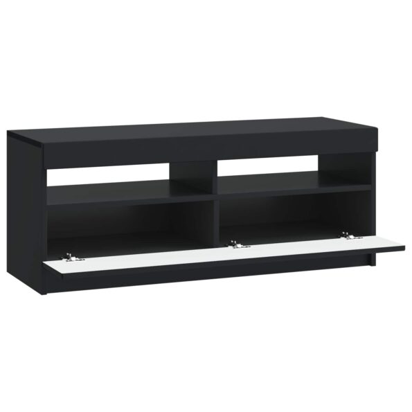vidaXL LED TV kabinet Čierna Kompozitné drevo – Obrázok 3