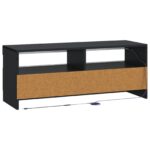 vidaXL LED TV kabinet Čierna Kompozitné drevo – Obrázok 6
