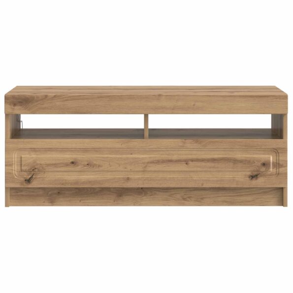 vidaXL LED TV kabinet Dub artisan Kompozitné drevo – Obrázok 4