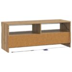 vidaXL LED TV kabinet Dub artisan Kompozitné drevo – Obrázok 6