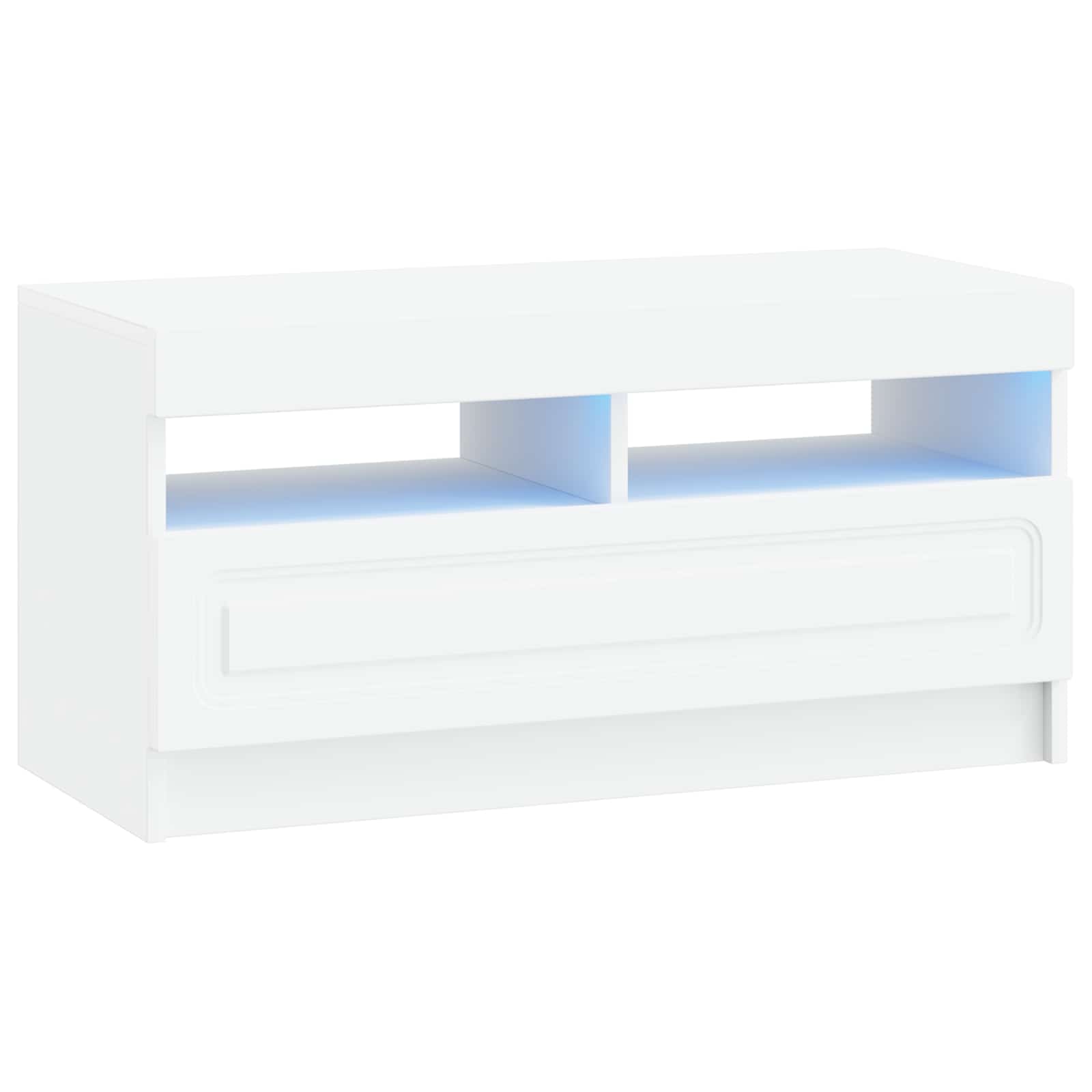 897875_1.jpg vidaXL LED TV kabinet Biela Kompozitné drevo – Obrázok 1