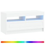 vidaXL LED TV kabinet Biela Kompozitné drevo – Obrázok 2