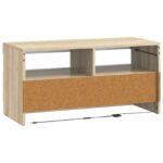 vidaXL LED TV kabinet Dub sonoma Kompozitné drevo – Obrázok 6