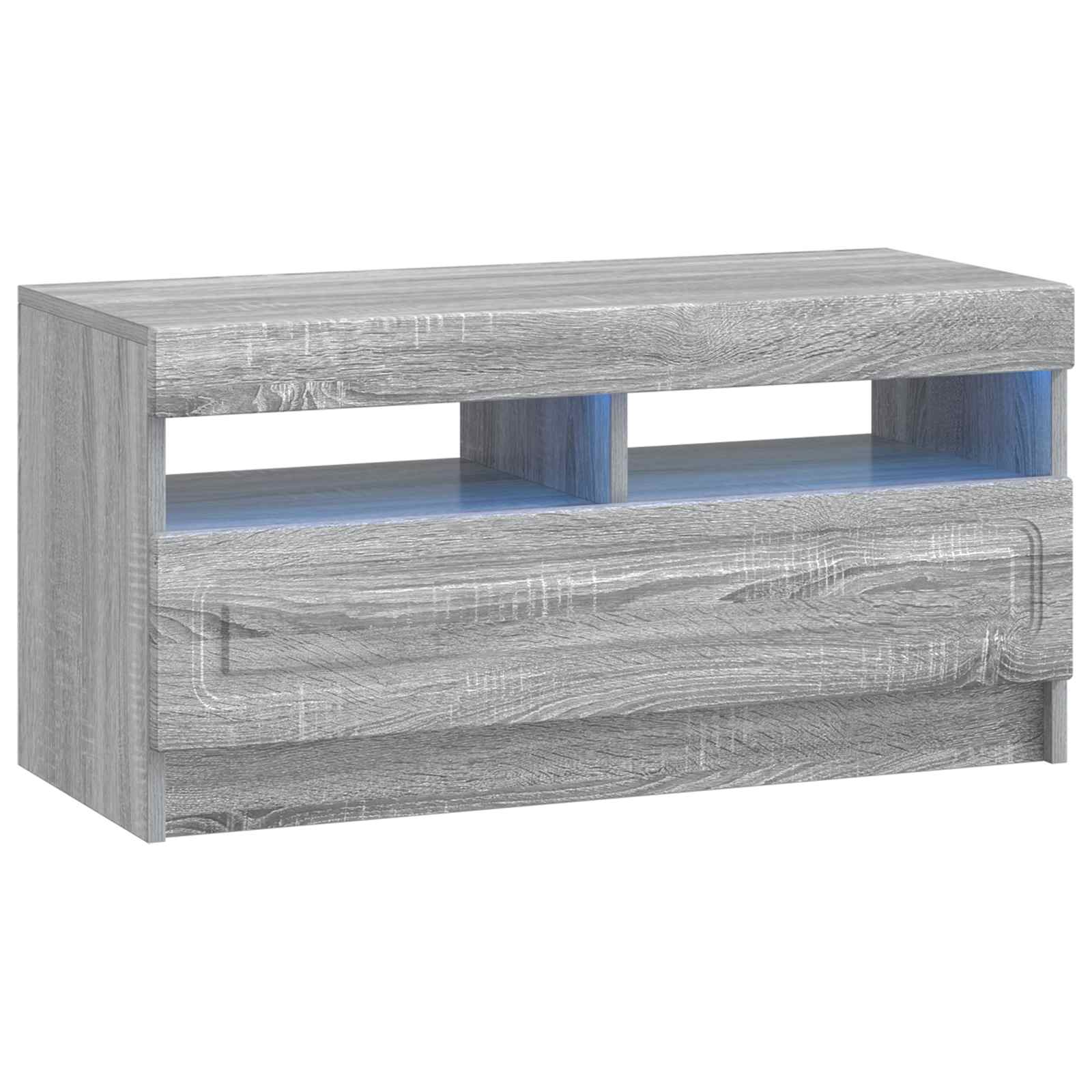 897881_1.jpg vidaXL LED TV kabinet Sivý Sonoma Kompozitné drevo – Obrázok 1