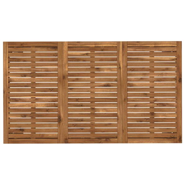 vidaXL Záhradný jedálenský stôl Prírodná a biela 141 x 80,5 x 75 cm – Obrázok 4