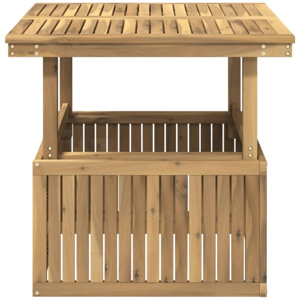 vidaXL Biela 80,5 x 80 x 75/44,5 cm – Obrázok 3