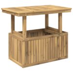 vidaXL Biela 90 x 55 x 75/44,5 cm