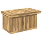 vidaXL Biela 90 x 55 x 75/44,5 cm – Obrázok 2