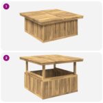 vidaXL Biela 108,5 x 110 x 75/44,5 cm – Obrázok 6