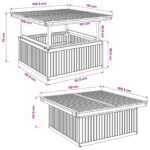 vidaXL Biela 108,5 x 110 x 75/44,5 cm – Obrázok 8