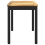 vidaXL Záhradná lavička 80,5 x 35 x 45 cm Pevné akáciové drevo – Obrázok 3