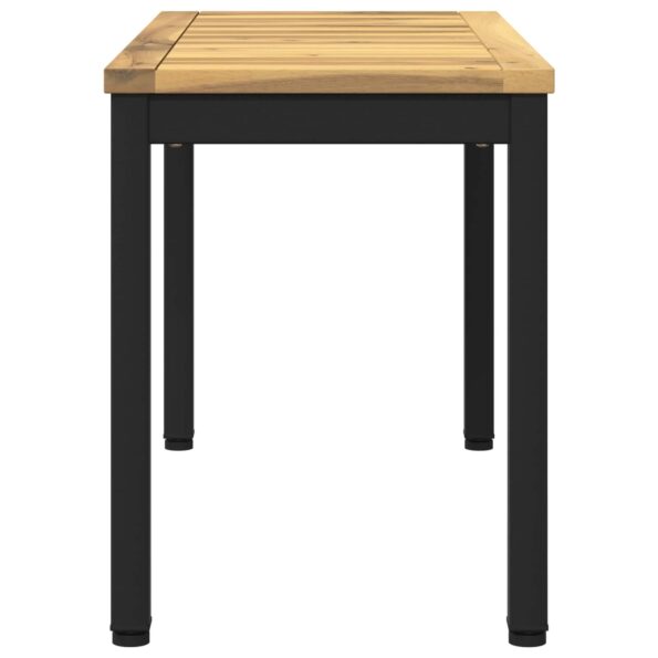 vidaXL Záhradná lavička 80,5 x 35 x 45 cm Pevné akáciové drevo – Obrázok 3