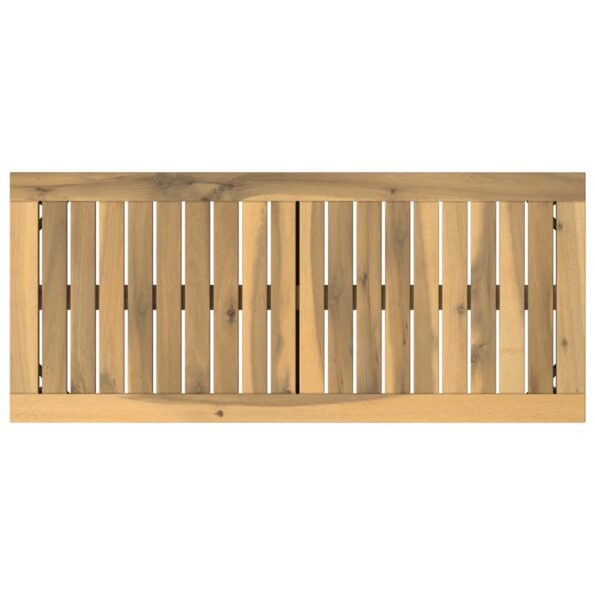 vidaXL Záhradná lavička 80,5 x 35 x 45 cm Pevné akáciové drevo – Obrázok 4