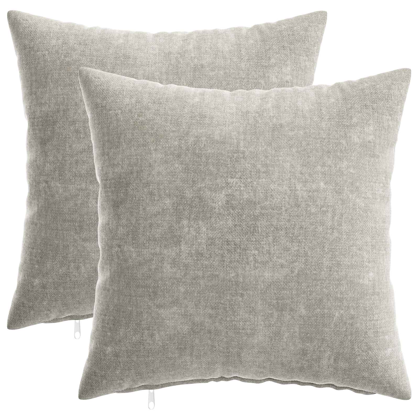 908503_1.jpg vidaXL Poťah na podložku 2 pcs HEERLEN Svetlosivá 40 x 40 cm – Obrázok 1