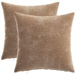 vidaXL Poťah na podložku 2 pcs HEERLEN Hnedá 40 x 40 cm