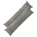 vidaXL Poťah na podložku 2 pcs HEERLEN Tmavosivá 40 x 145 cm