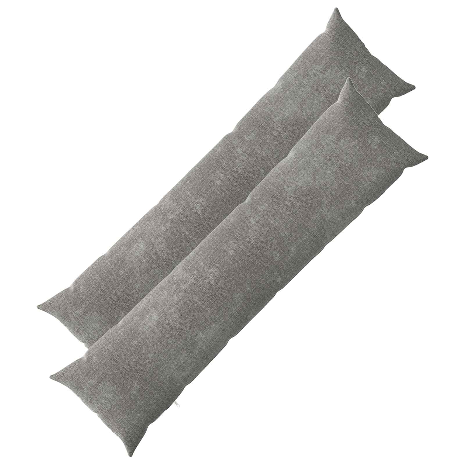 908922_1.jpg vidaXL Poťah na podložku 2 pcs HEERLEN Tmavosivá 40 x 145 cm – Obrázok 1