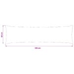 vidaXL Poťah na podložku 2 pcs HEERLEN Tmavosivá 40 x 145 cm – Obrázok 7