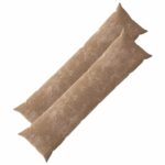 vidaXL Poťah na podložku 2 pcs HEERLEN Hnedá 40 x 145 cm