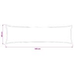 vidaXL Poťah na podložku HOUTEN Svetlosivá 40 x 145 cm – Obrázok 7