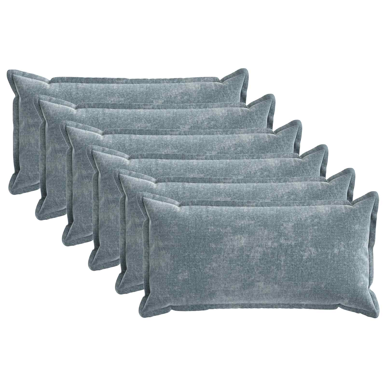 918230_1.jpg vidaXL Poťah na podložku 6 pcs HOUTEN Svetlomodrá 40 x 80 cm – Obrázok 1